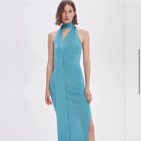 Mango Lurex Dress NWT - Picture 1 of 5